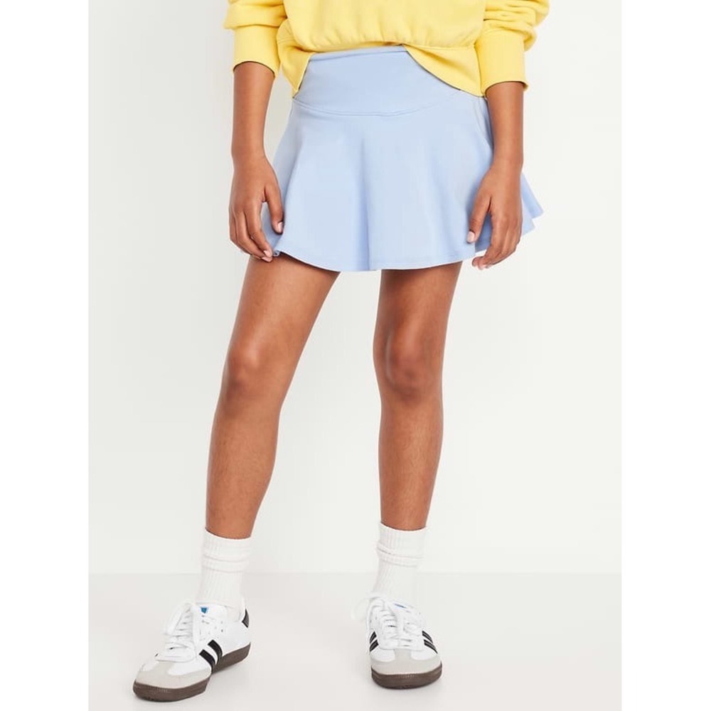 Old Navy Girls Light Blue High-Waisted Skort Size L 10-12 Cotton Jersey